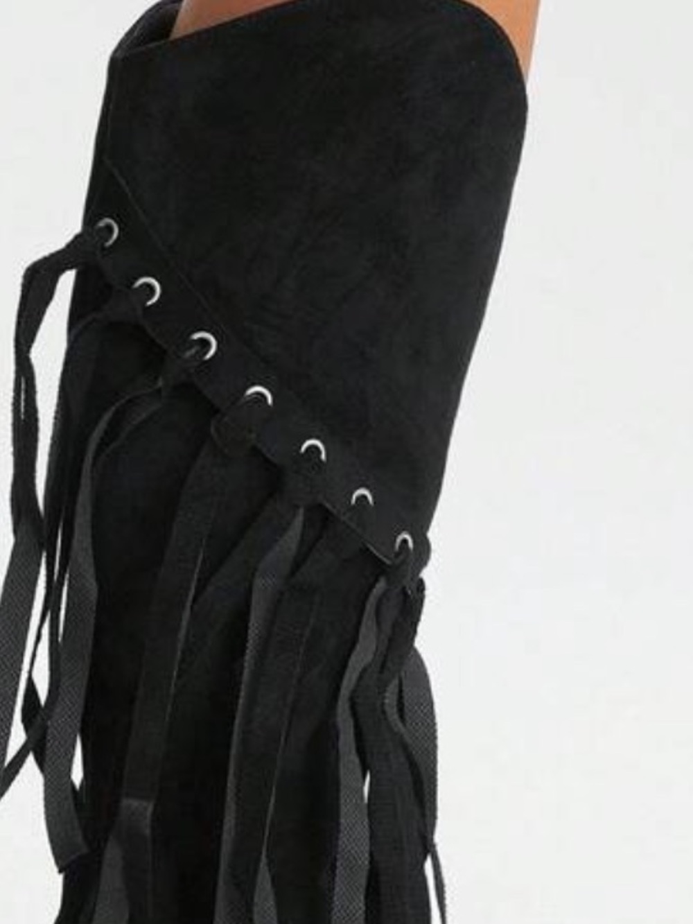 BOHO CHIC♦️FRINGED RIDING BOOT - Picture 9 of 13